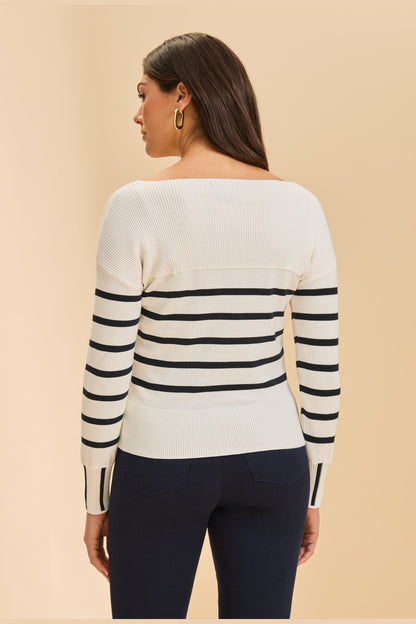 FDJ Long Sleeve Striped Sweater 1955314