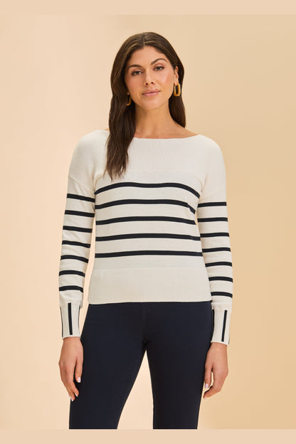 FDJ Long Sleeve Striped Sweater 1955314