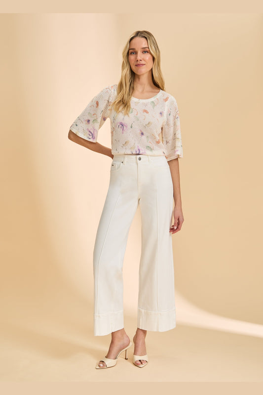FDJ Olivia Cuffed Wide Leg 2023948 *FINAL SALE*