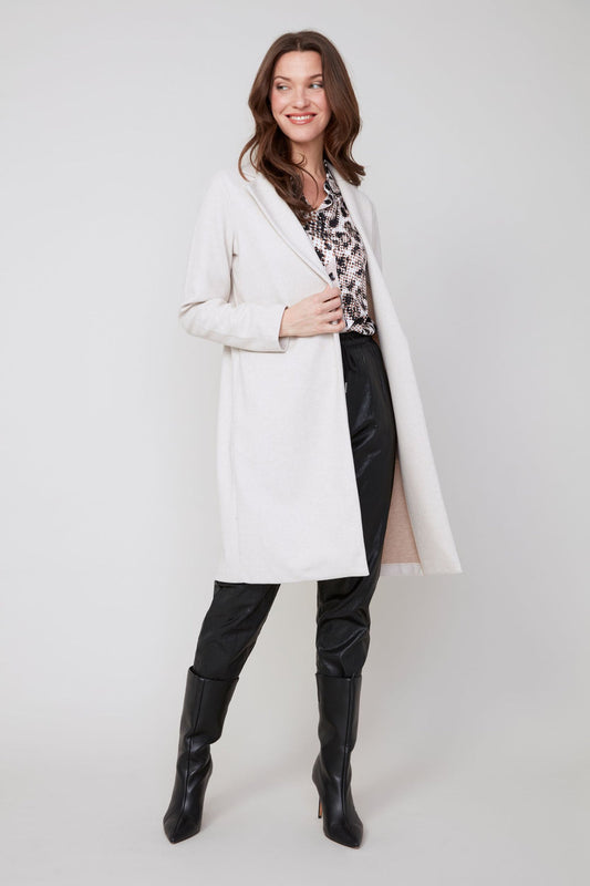 RENUAR Brushed Knit Long Jacket R3865
