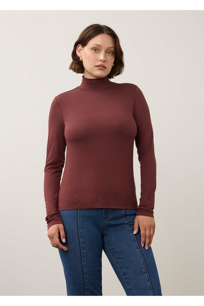 FDJ L/S Mock Neck Top 3056756