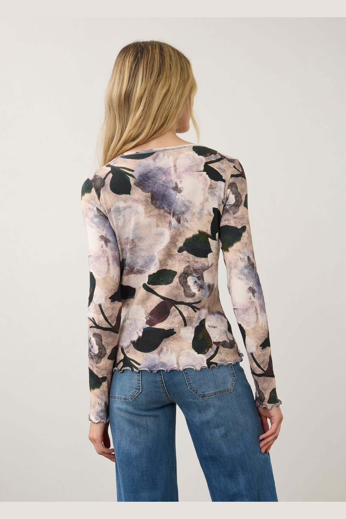 FDJ Long Sleeve V-neck Top 3077161