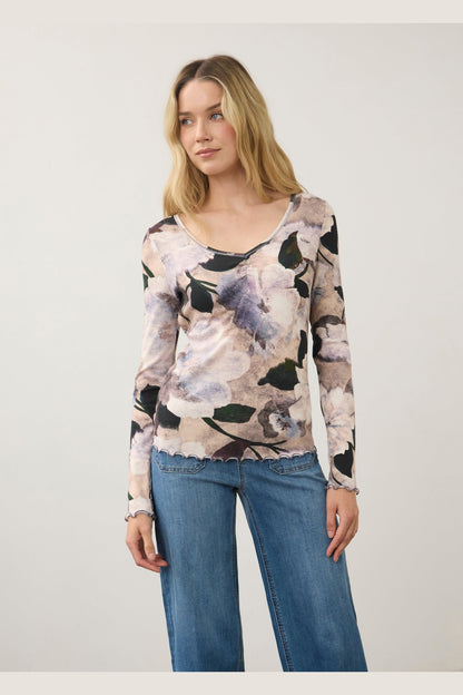 FDJ Long Sleeve V-neck Top 3077161