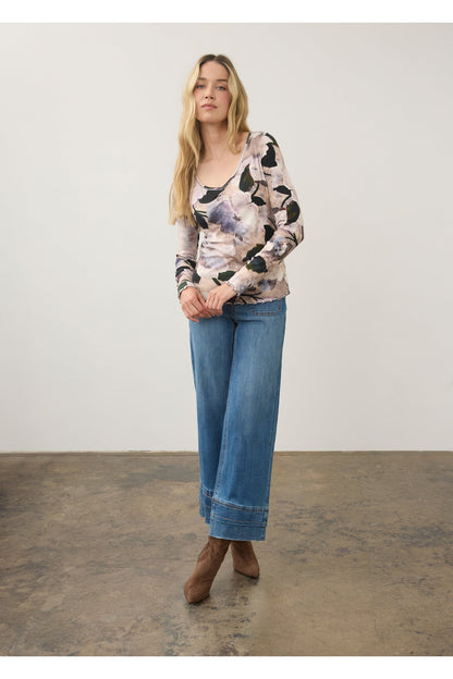 FDJ Long Sleeve V-neck Top 3077161