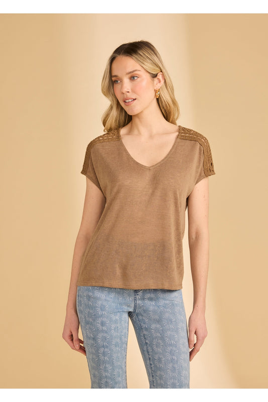 FDJ Dolman Sleeve Crochet Top 3141451