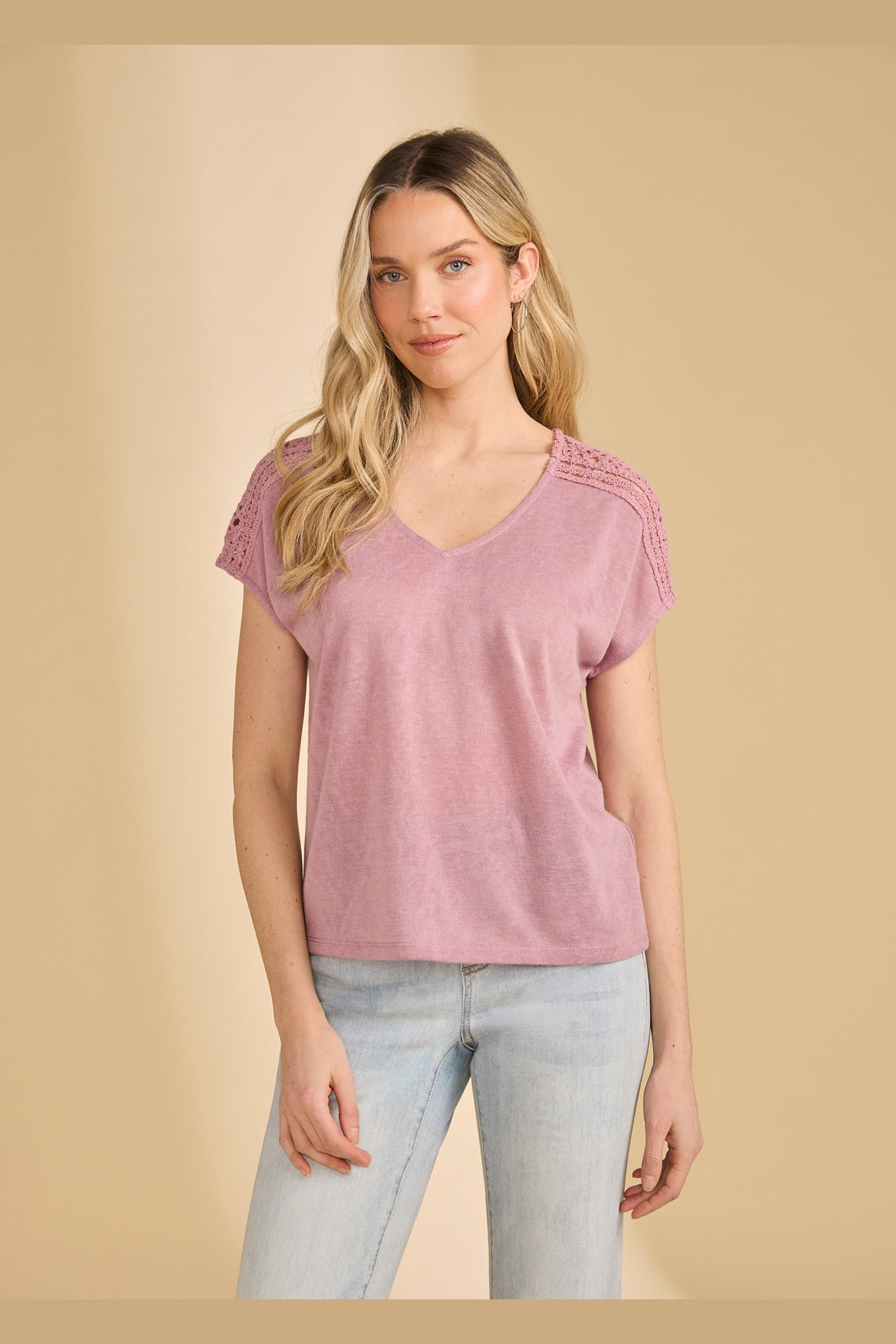 FDJ Dolman Sleeve Crochet Top 3141451