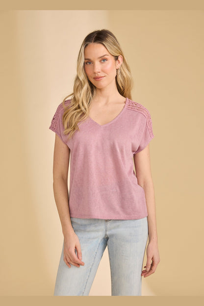 FDJ Dolman Sleeve Crochet Top 3141451