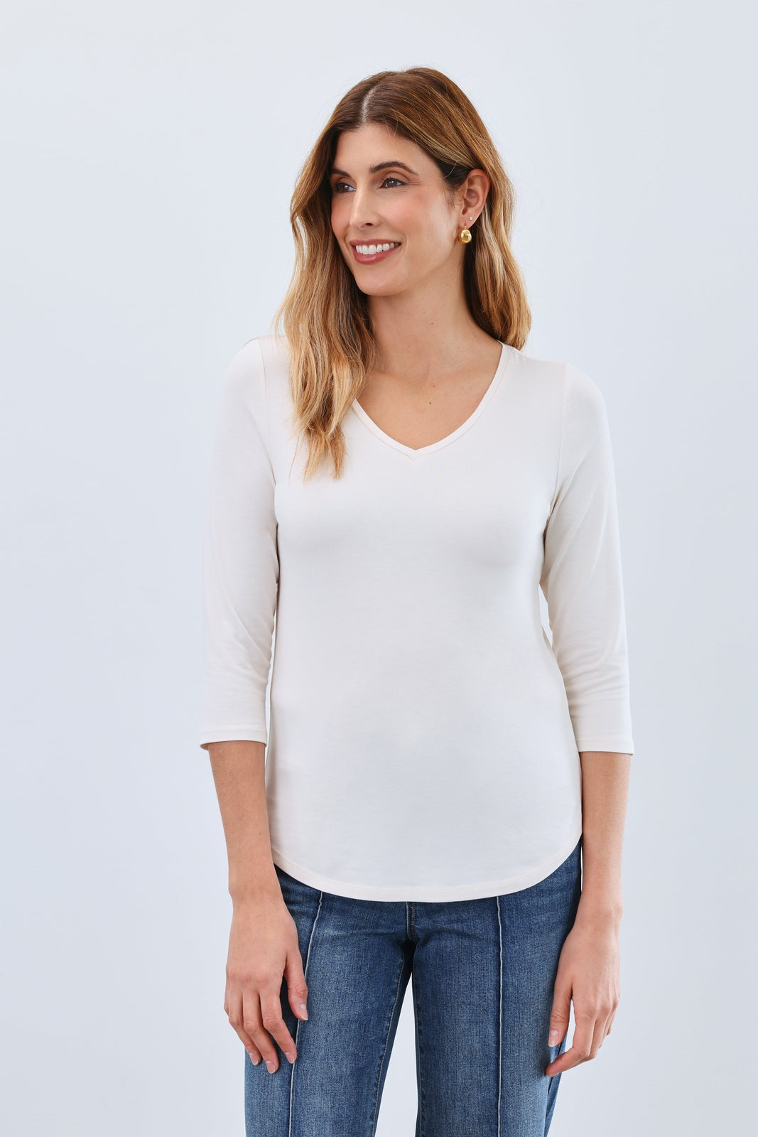 FDJ V Neck Top 3318756