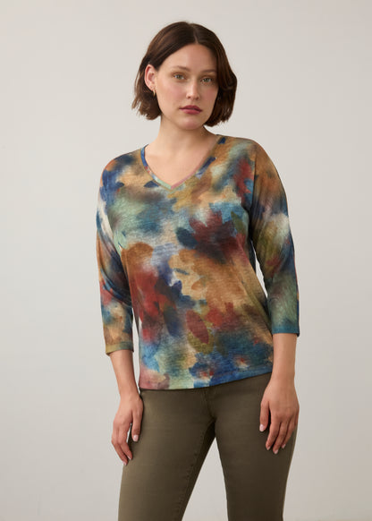 FDJ Drop Shoulder V-neck Top 3556451