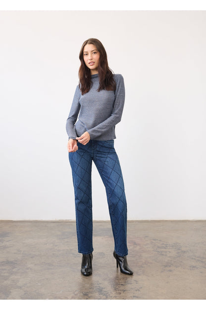 FDJ Long Sleeve Mock Neck Top 3597870