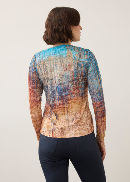 FDJ Long Sleeve V Neck Top 3599844