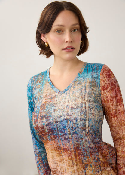 FDJ Long Sleeve V Neck Top 3599844