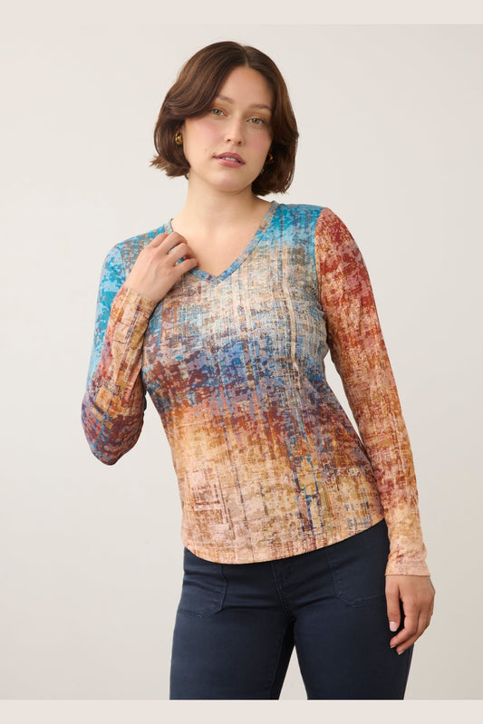 FDJ Long Sleeve V Neck Top 3599844