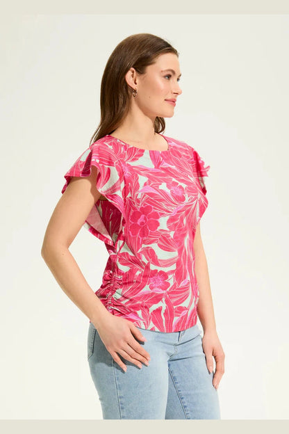 FDJ Flutter Sleeve Ruche Top 3755476