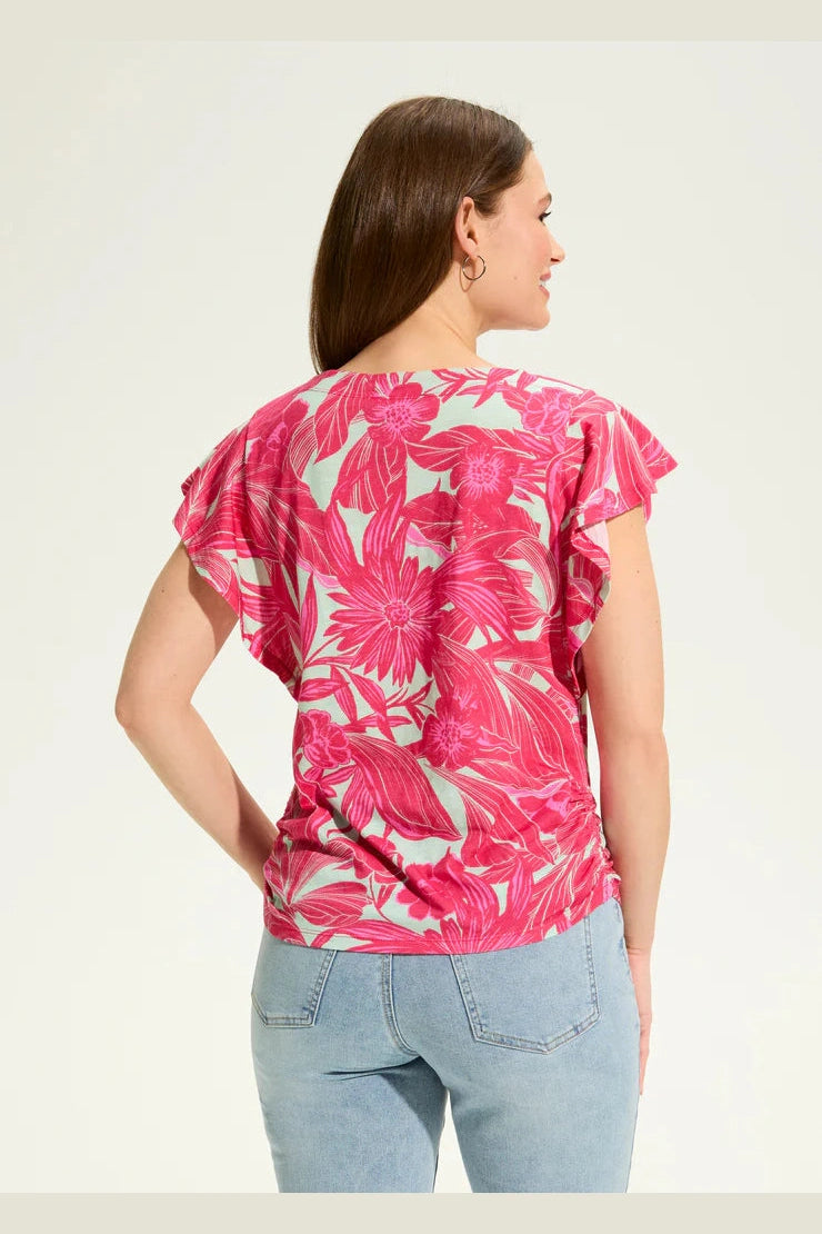 FDJ Flutter Sleeve Ruche Top 3755476