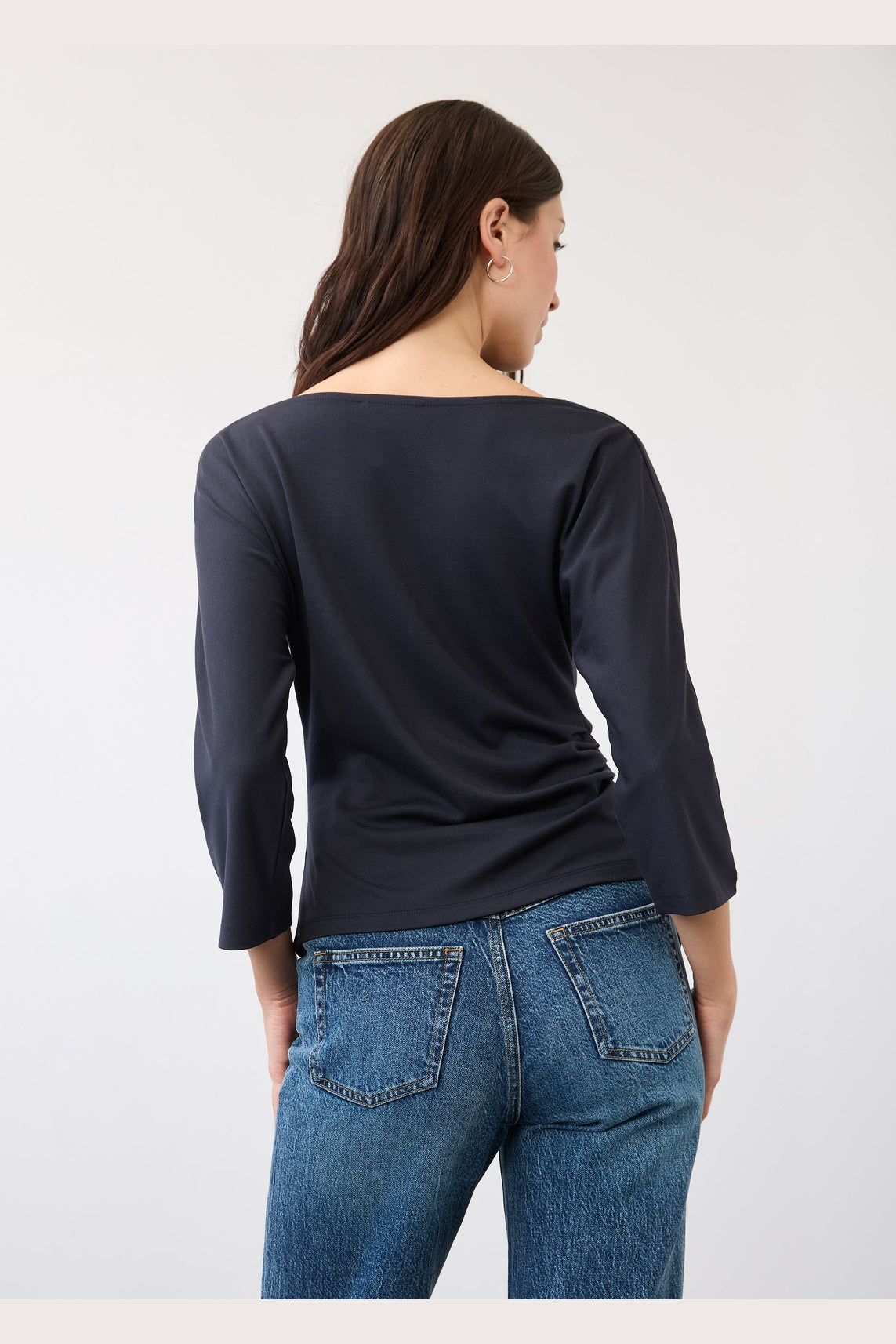 FDJ 3/4 Sleeve Cowl Boatneck Top 3810164