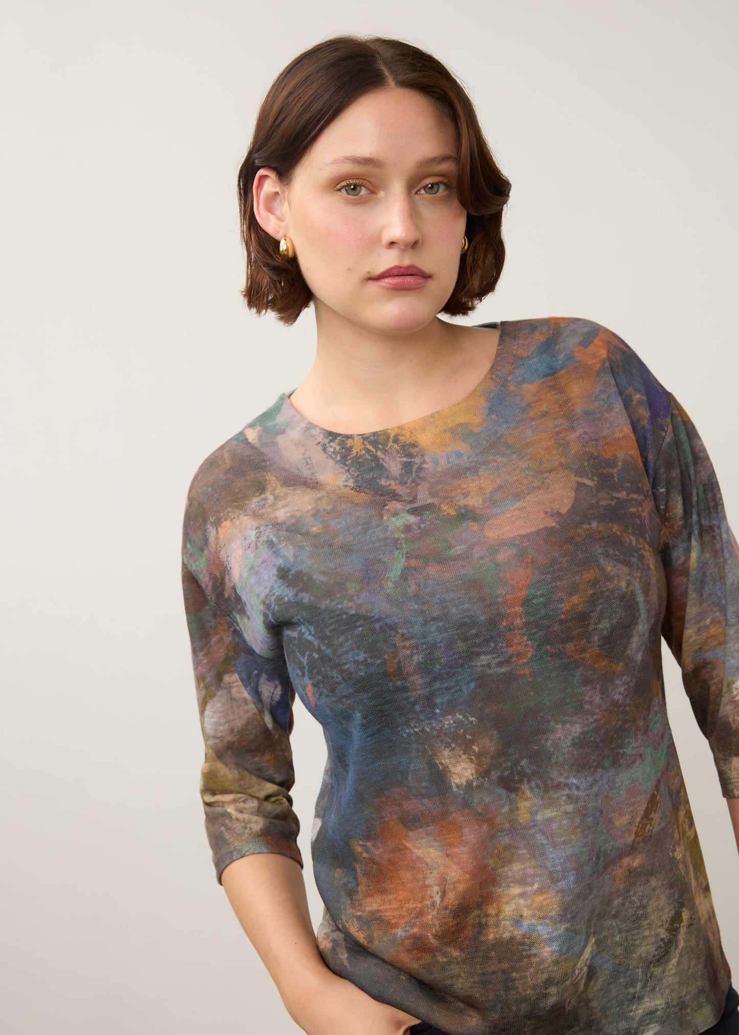 FDJ Drop Shoulder 3/4 Sleeve Top 3901451