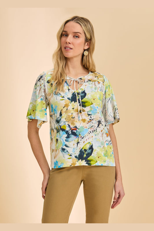 FDJ S/S V Neck Top 3956476