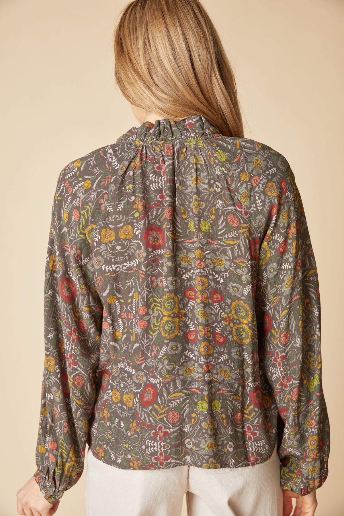 HABITAT Ruched Collar Shirt H39625