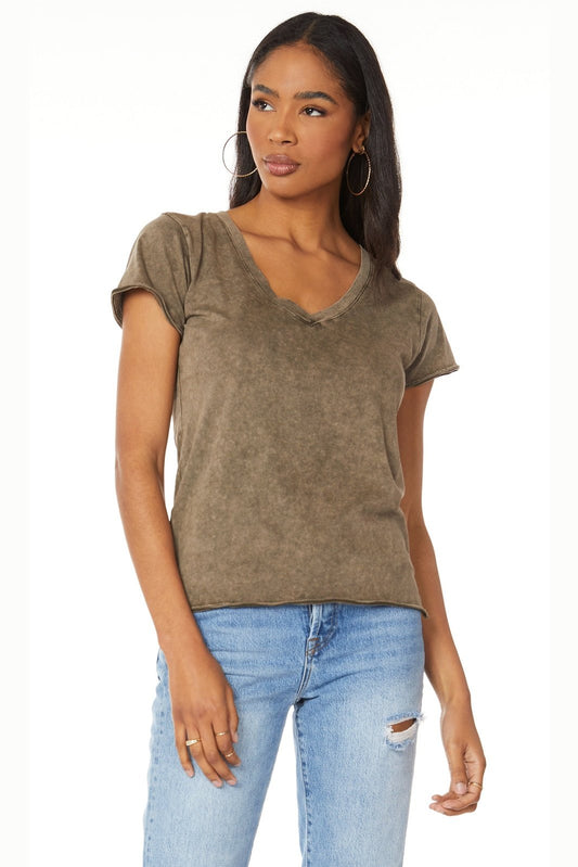 BOBI S/S V-Neck Tee 54E-24100