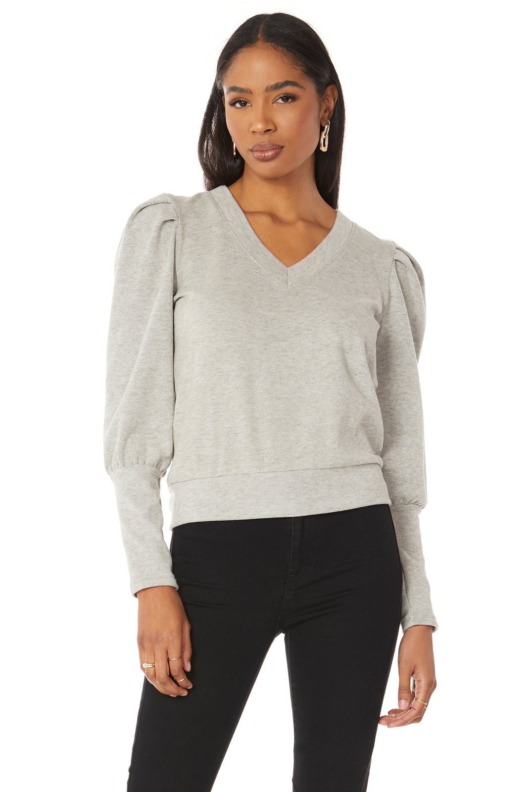 BOBI V-Neck Sweatshirt 54E-64648