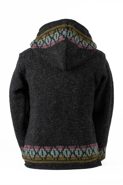 Lost Horizons Canada - Misty Wool Knit Sweater with Lined Hood