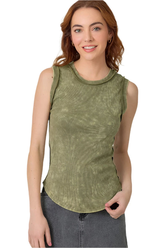 MYSTREE Ribbed Tank Top 60556 *FINAL SALE*