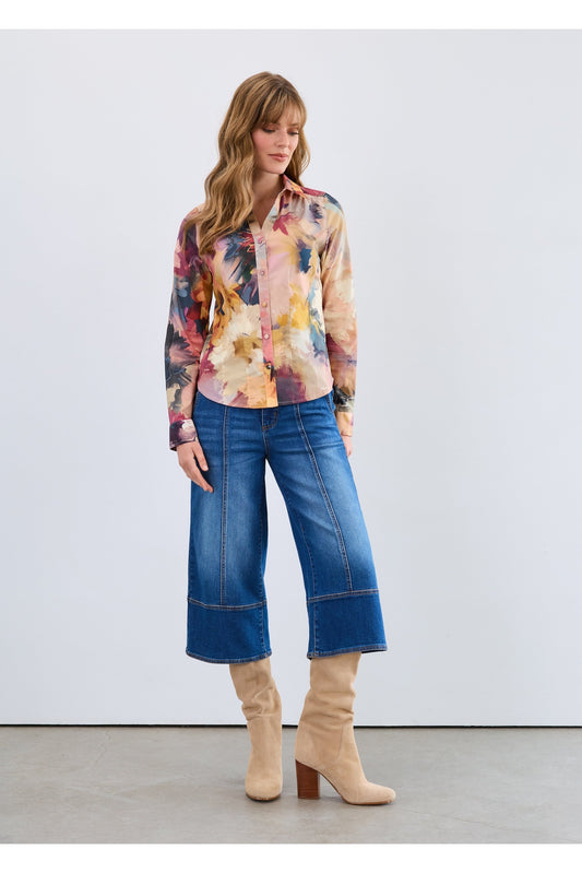 FDJ L/S Split Neck Shirt 7004623