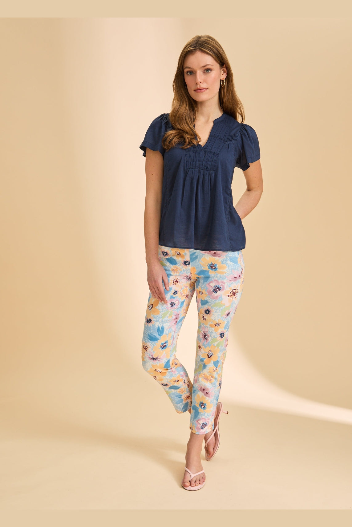 FDJ Flutter Sleeve V-Neck Blouse 7044348