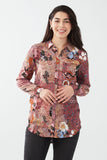 FDJ Printed Long Sleeve Tunic Blouse 7116906