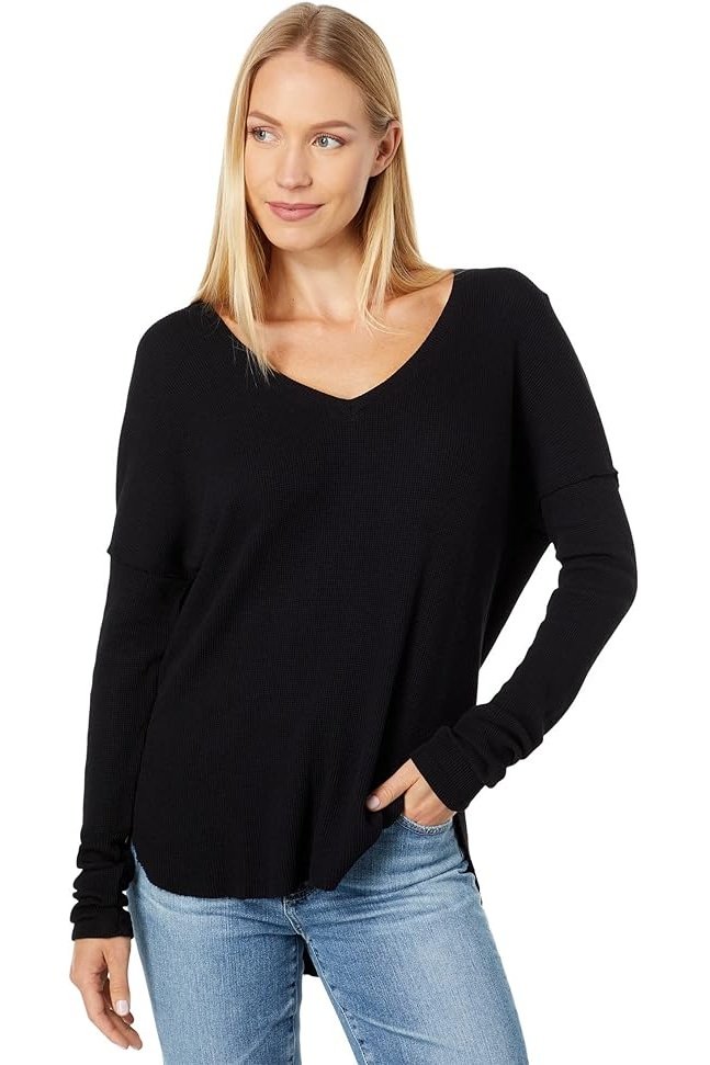 BOBI Drop Shoulder V-Neck Tee 54D-12728 *FINAL SALE*