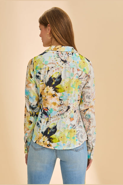 FDJ L/S Split Neck Shirt 7548174