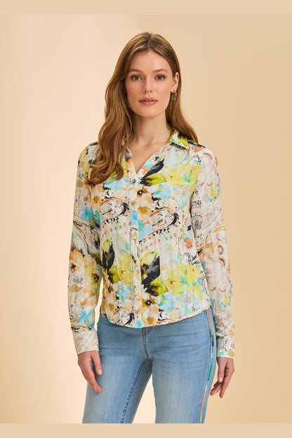 FDJ L/S Split Neck Shirt 7548174