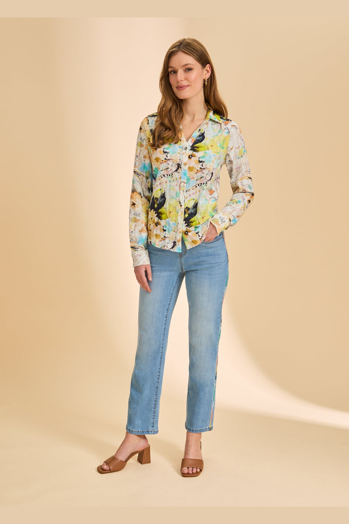 FDJ L/S Split Neck Shirt 7548174