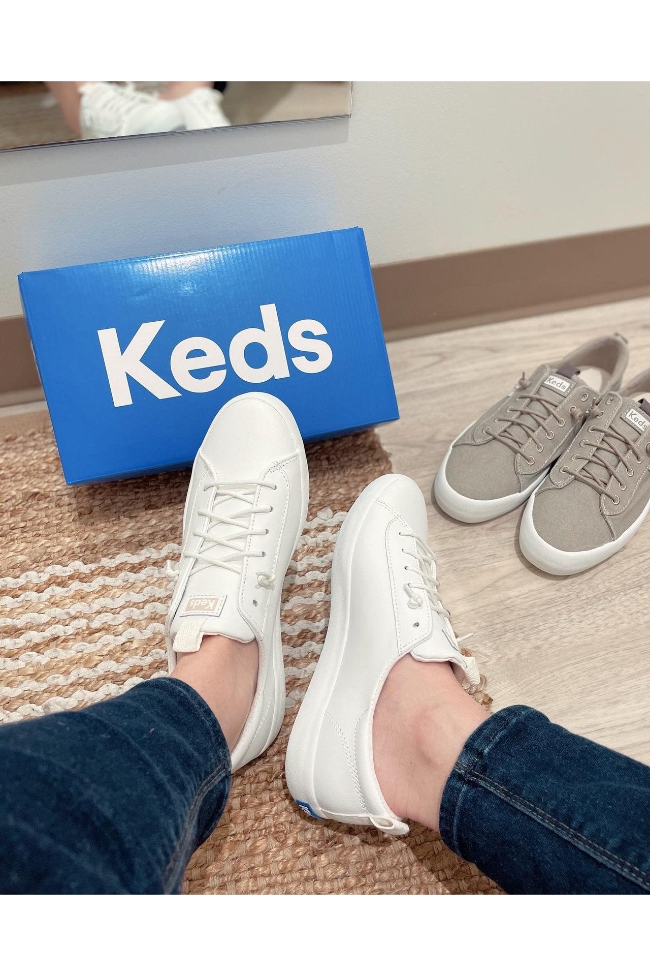 KEDS Kickback Leather White 65543 Quest Shoes Clothing