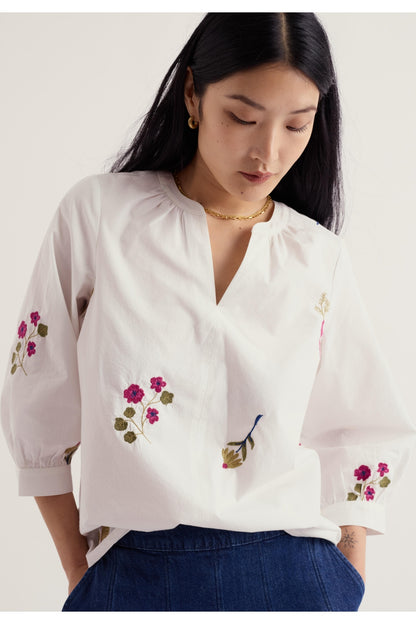 SEASALT Grace Embroidered Top