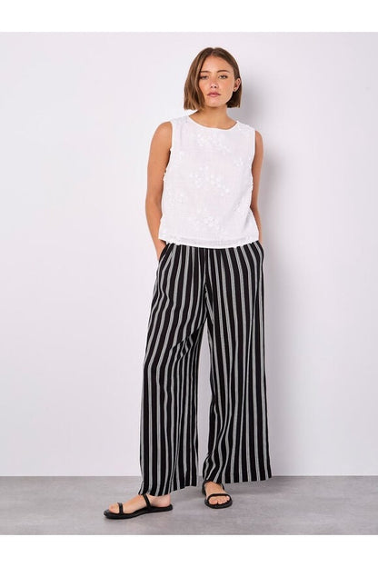 APRICOT Stripe Wide Leg Trouser 950009