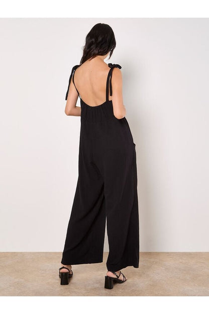 APRICOT Tetra Shoulder Tie Jumpsuit