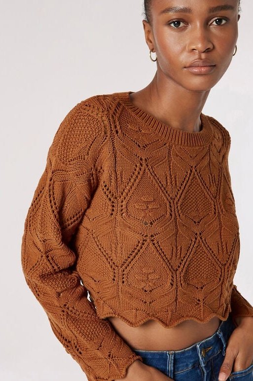 APRICOT Pointelle Sweater 840362