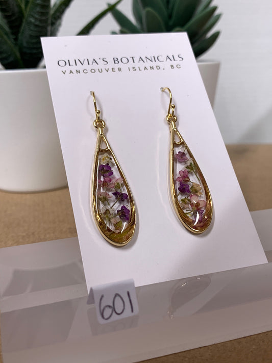 OLIVIA'S BOTANICALS Large Dangle Earrings - Teardrops