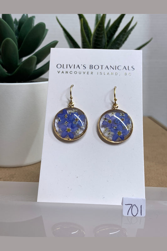 OLIVIA'S BOTANICALS Large Dangle Earrings - Round