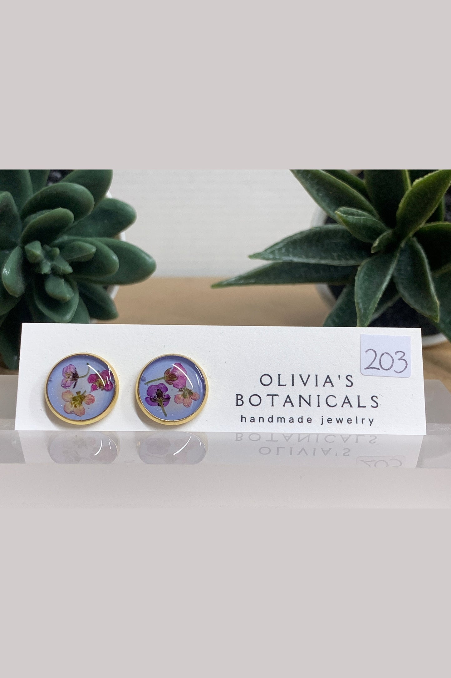 OLIVIA'S BOTANICALS Earrings Medium Circle Studs