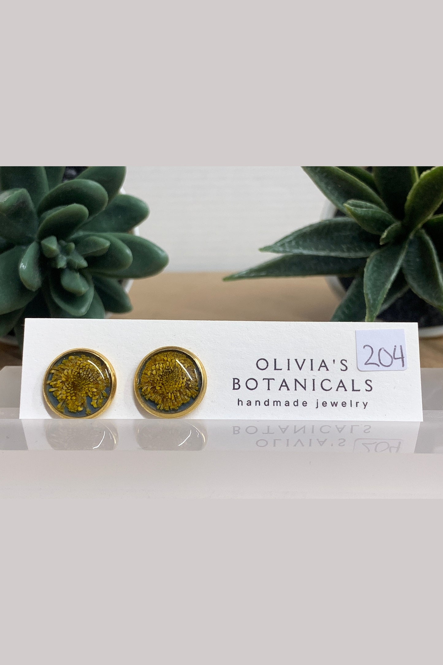 OLIVIA'S BOTANICALS Earrings Medium Circle Studs