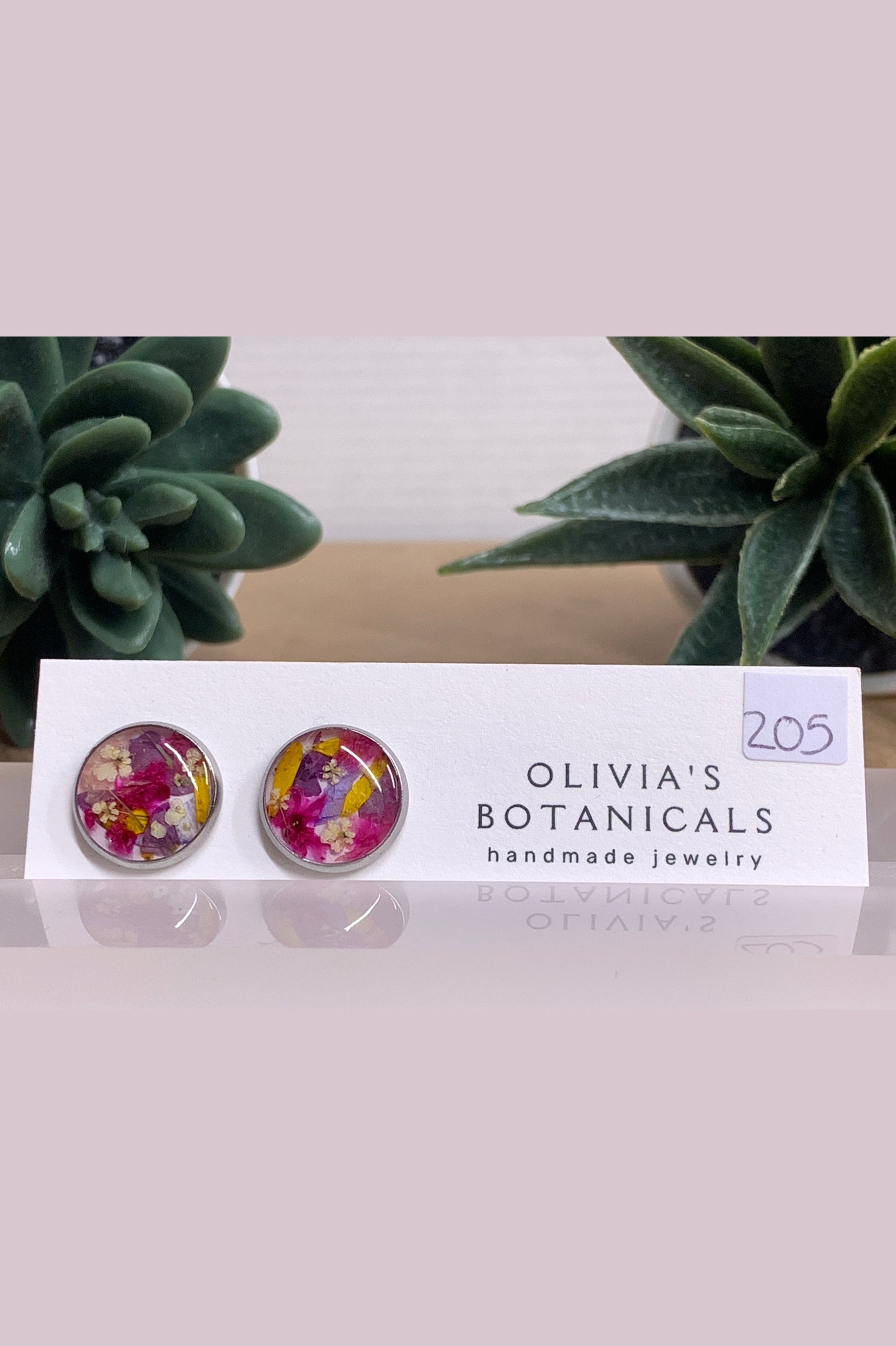 OLIVIA'S BOTANICALS Earrings Medium Circle Studs