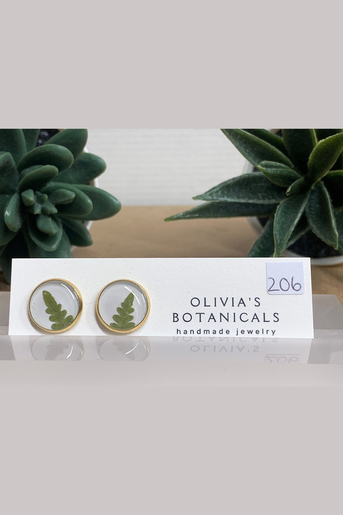 OLIVIA'S BOTANICALS Earrings Medium Circle Studs