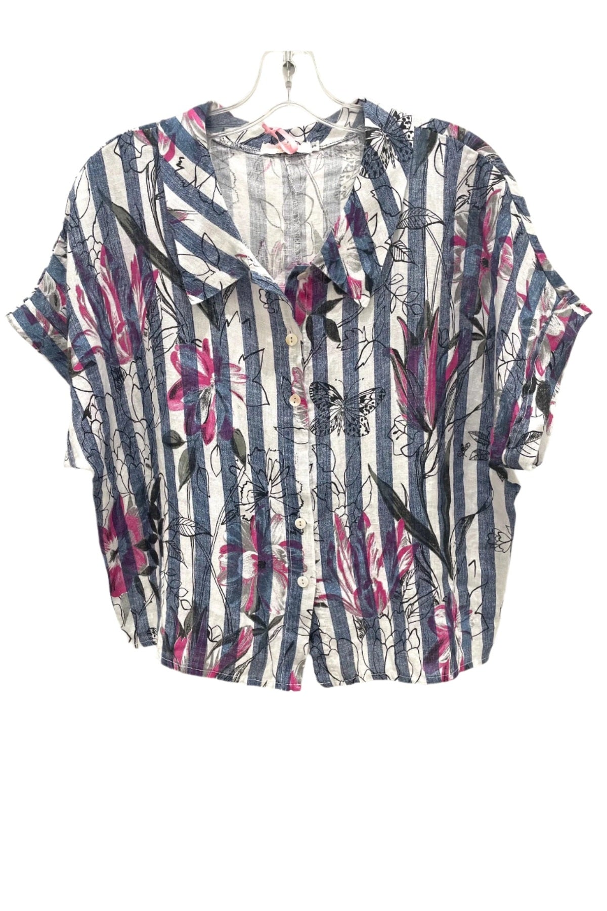 ME & GEE Peter Pan Collar Top F-A514 *FINAL SALE*
