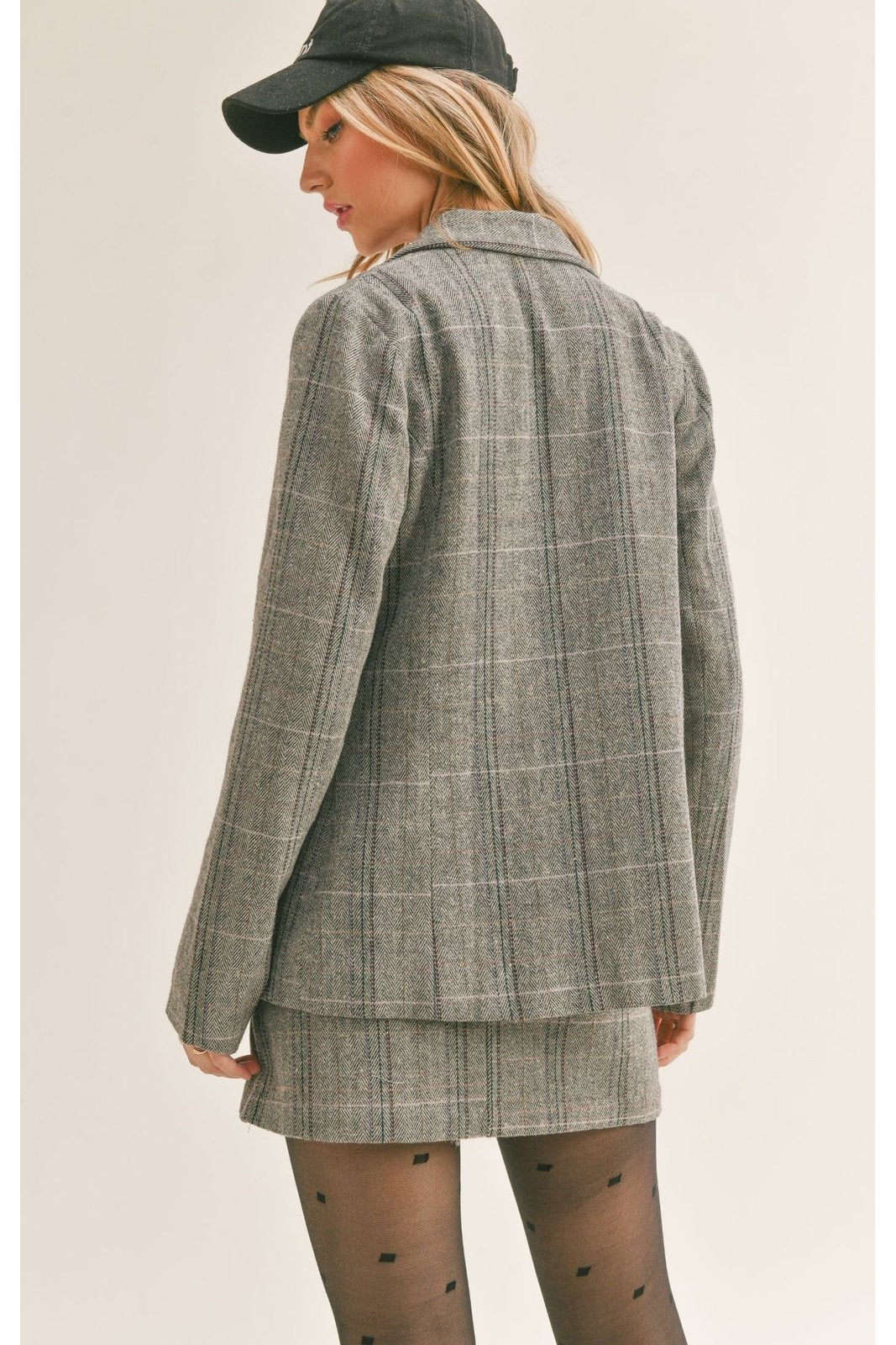 SAGE THE LABEL League of Her Own Herringbone Blazer * Final Sale*