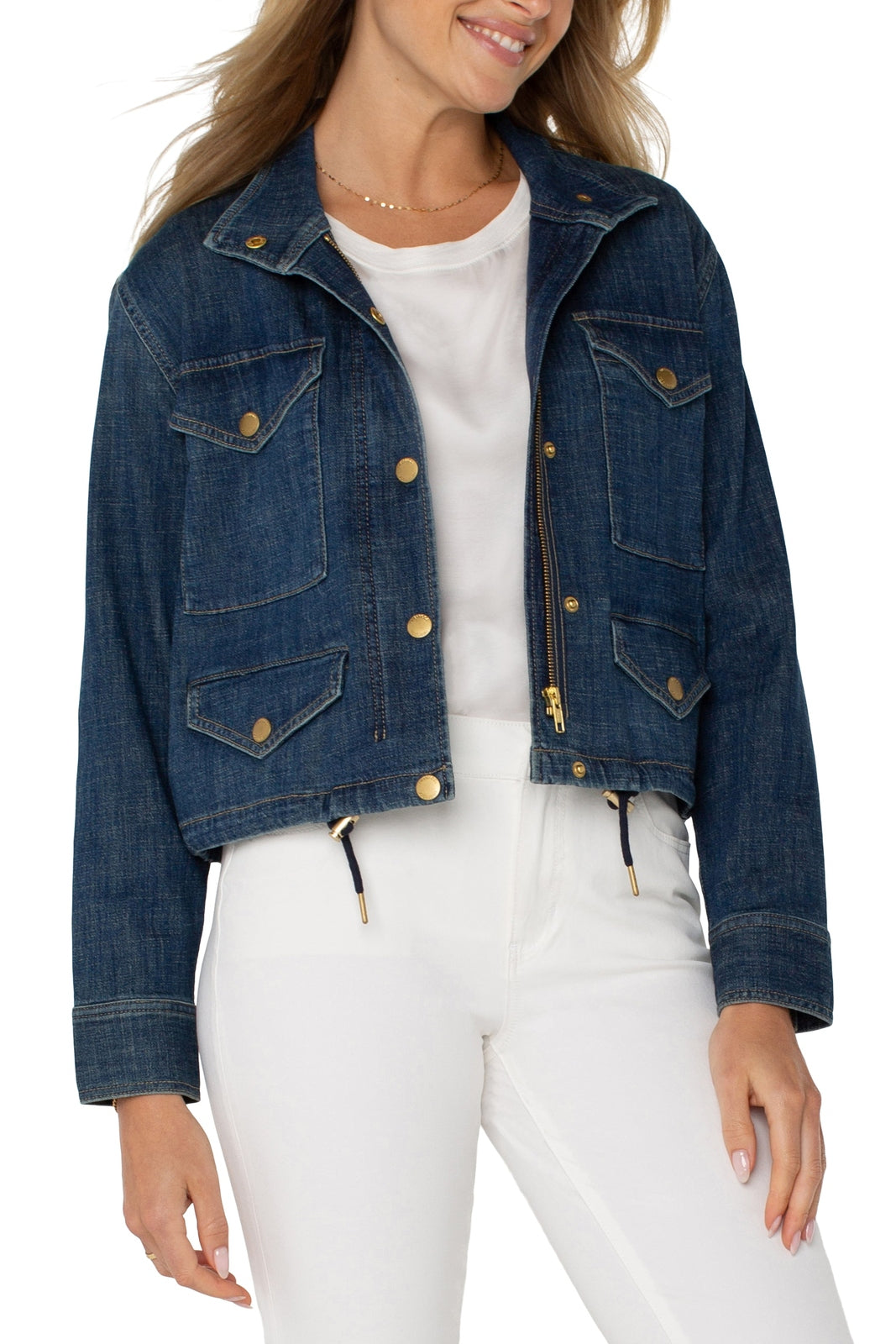 LIVERPOOL Cropped Cargo Jacket LM1034CHA