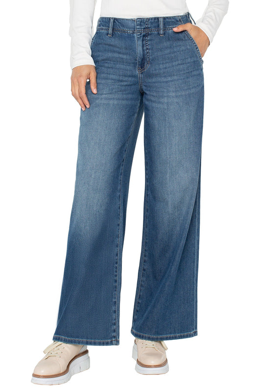 LIVERPOOL Weekender Relaxed Loose Slant Pockets LM4678SSL