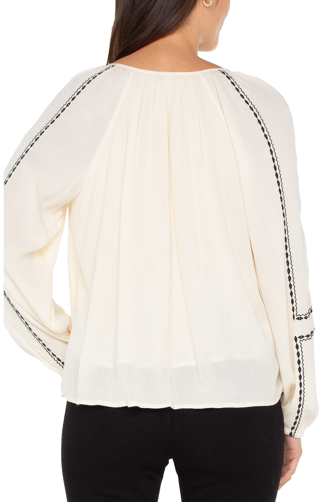 LIVERPOOL L/S Woven Raglan Sleeve Blouse LM8J52WV83